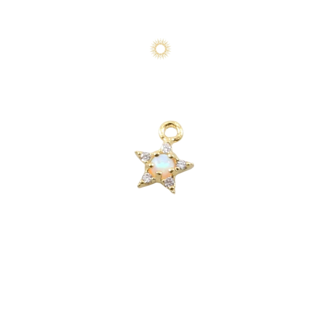 Jewelry Charms for Necklaces and Bracelets, Gold and Silver CZ Stones
