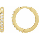 Giselle Hoops - 14K Gold & Diamonds