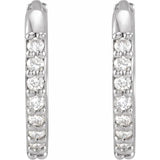 Giselle Hoops - 14K Gold & Diamonds