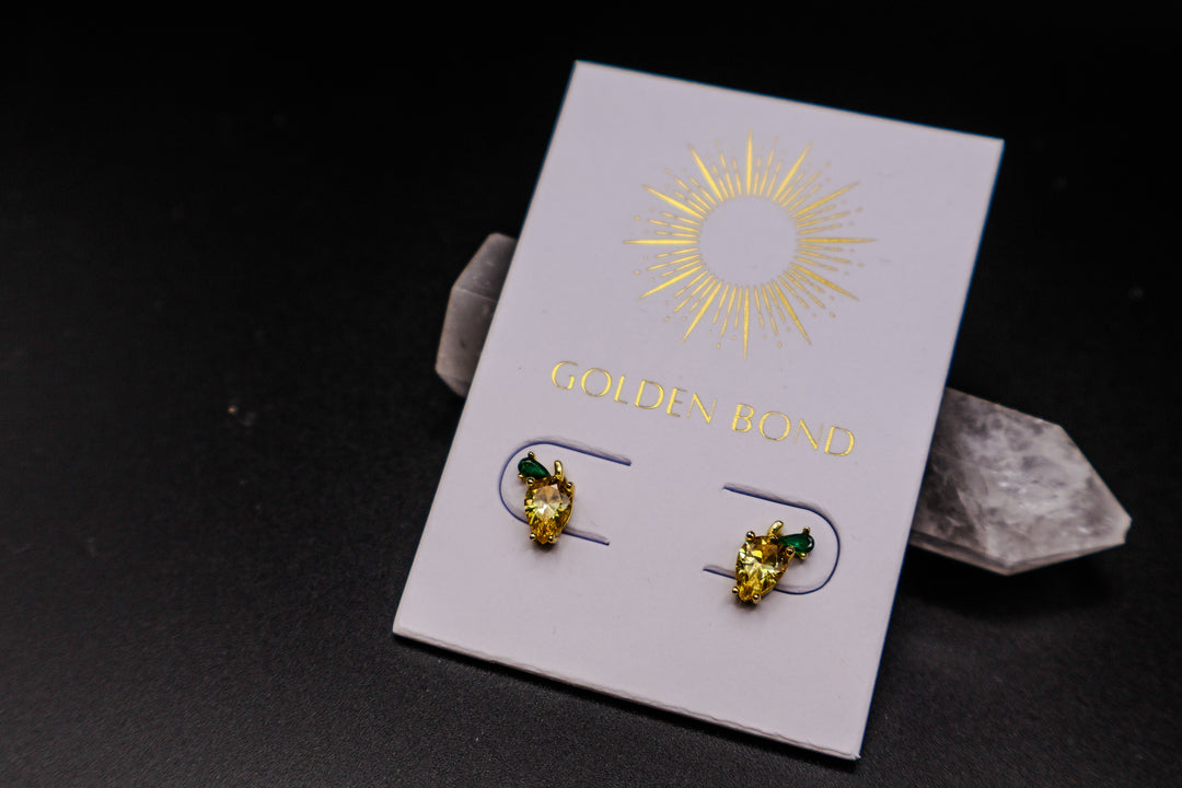 Leon Lemon - 14k Yellow Studs