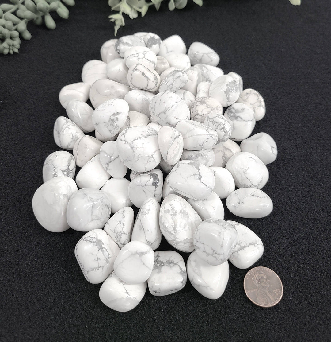 White Howlite Stone - Calming Energy, Balance