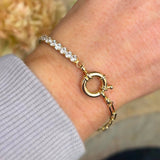 Duo Luxe 18k Tennis Bracelet