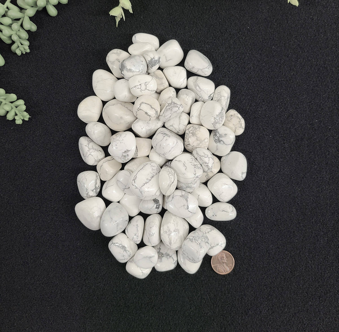 White Howlite Stone - Calming Energy, Balance