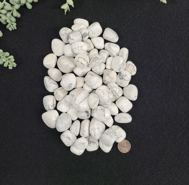 White Howlite Stone - Calming Energy, Balance