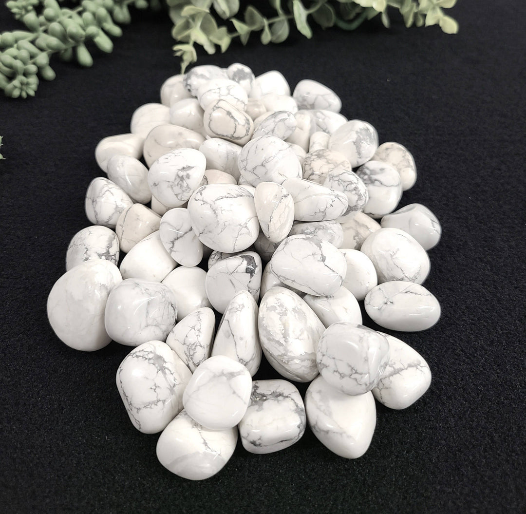 White Howlite Stone - Calming Energy, Balance