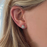 Opal Fleur Studs