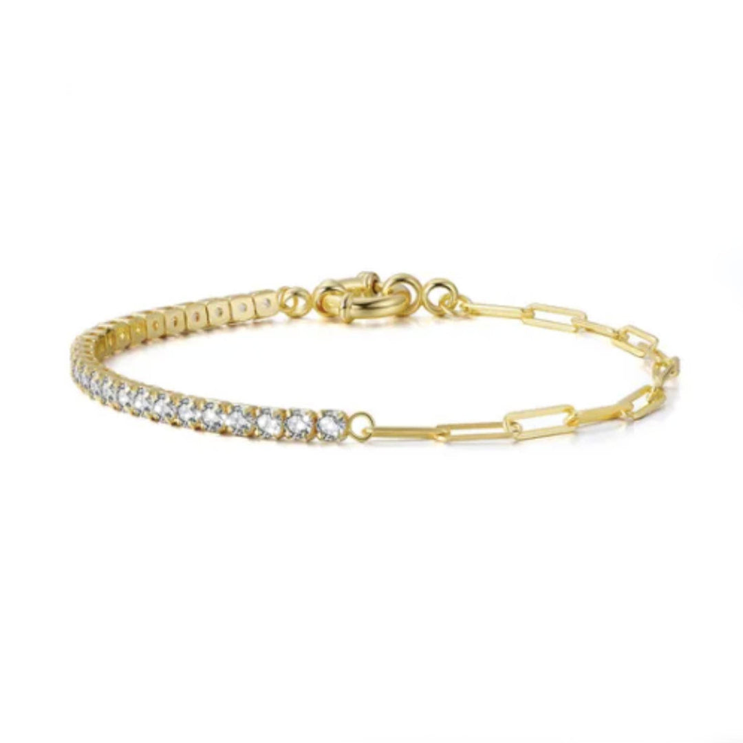 Duo Luxe 18k Tennis Bracelet