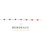 Bordeaux - 14k Gold + Wine Chain
