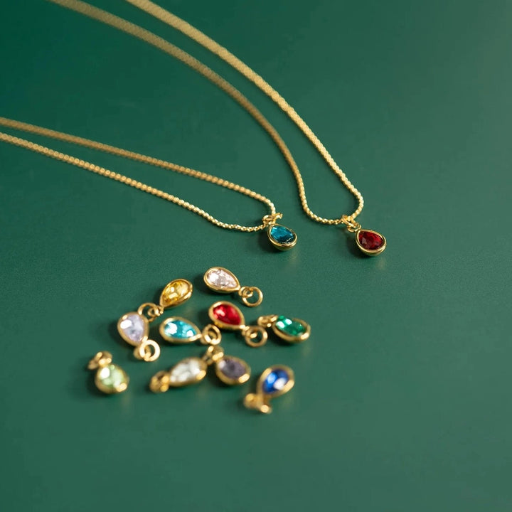Birthstone Charm Drop
