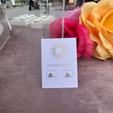 Trilogy Bubble Studs - 14k