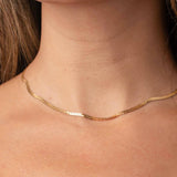 Herringbone Pattern - Snake Necklace