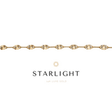 Starlight Anklet - 14k Solid Gold