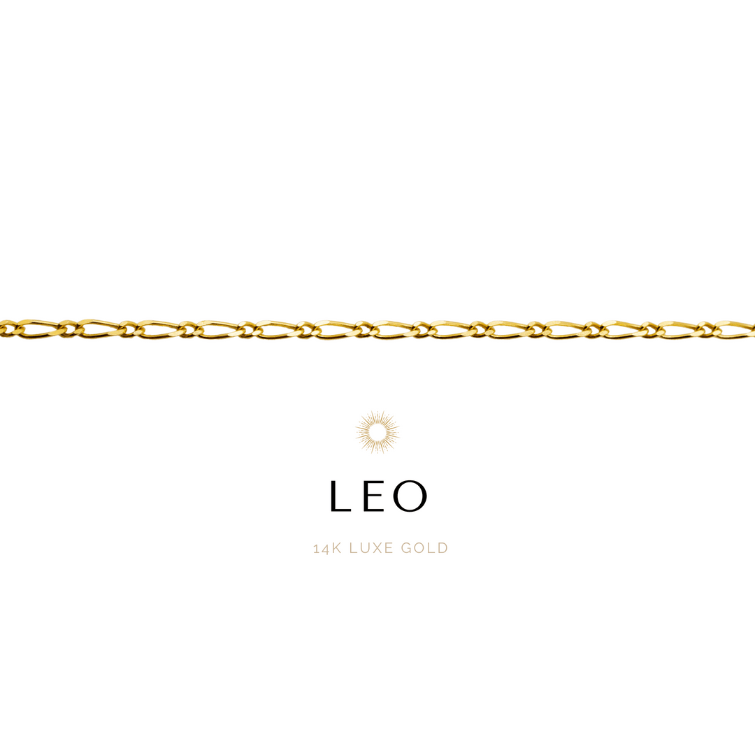 Leo Bracelet - 14k Gold Luxe - The Golden Link Figaro