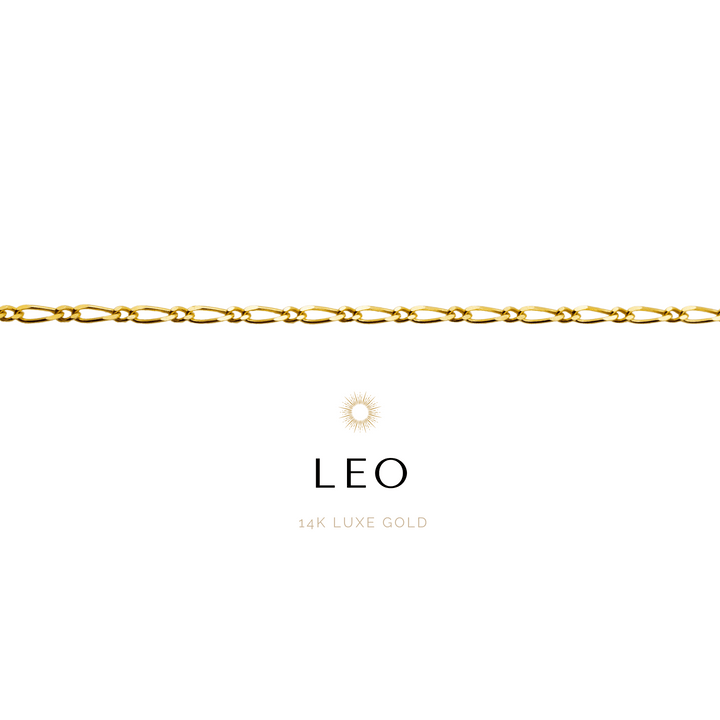 Leo Bracelet - 14k Gold Luxe - The Golden Link Figaro