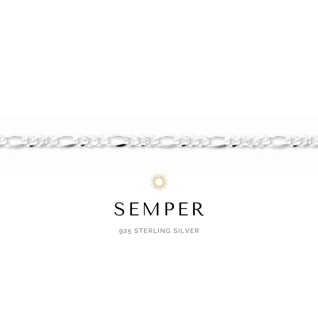 Hermes Anklet - 14k Gold Modern + 925 Silver