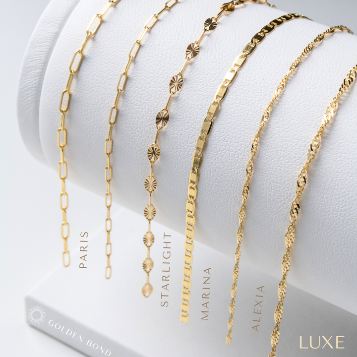 Paris Anklet - 14k Gold Luxe - The Minimalist Chain