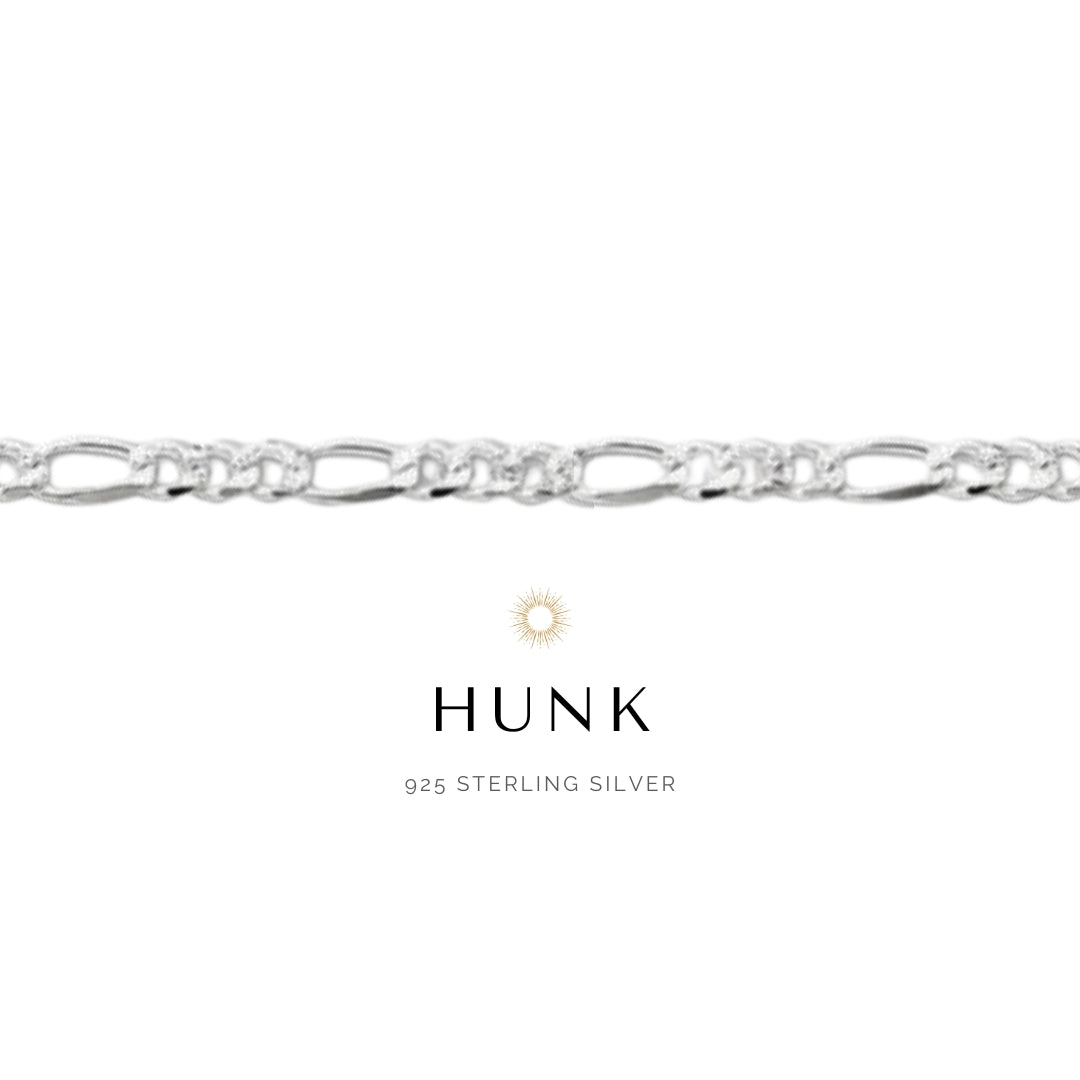 HUNK_FIGARO Silver Permanent Unisex Chain