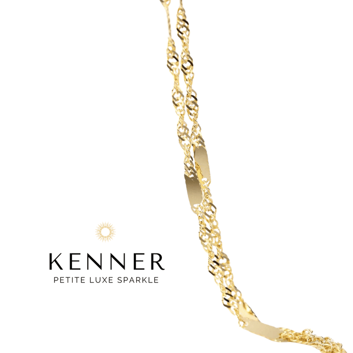 LUXE Permanent Bracelets - Solid 14k Gold