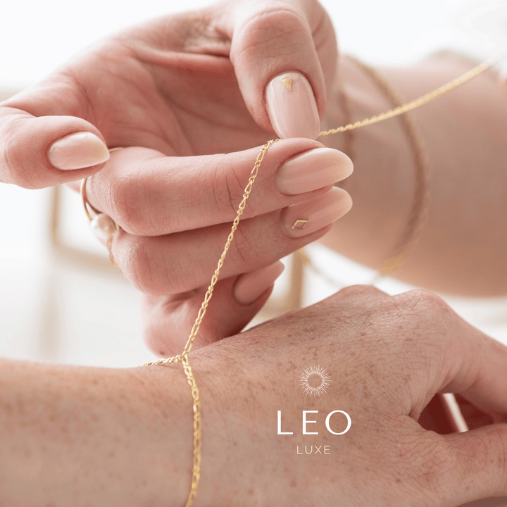 Leo Bracelet - 14k Gold Luxe - The Golden Link Figaro