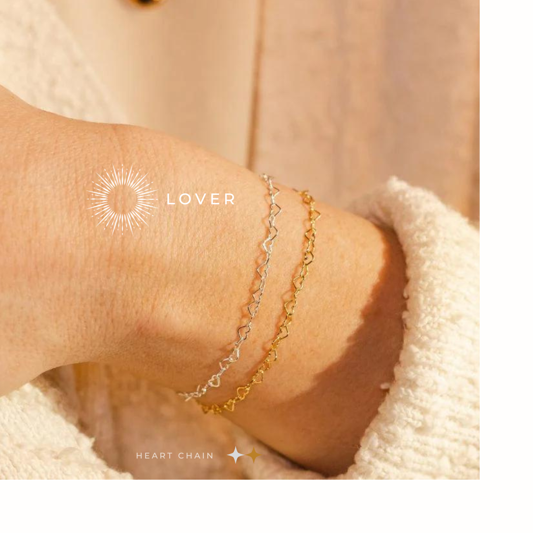 Heart Hand Chain - The Lover Chain - 925 Sterling Silver