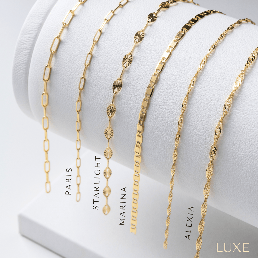 LUXE Permanent Bracelets - Solid 14k Gold