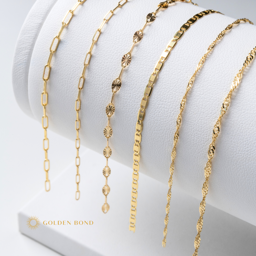 LUXE Permanent Bracelets - Solid 14k Gold