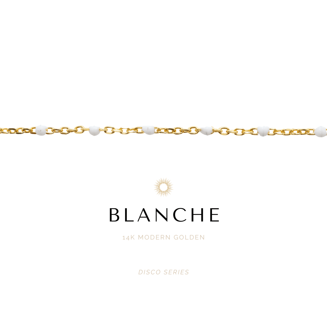 Blanche Bracelet | White Disco