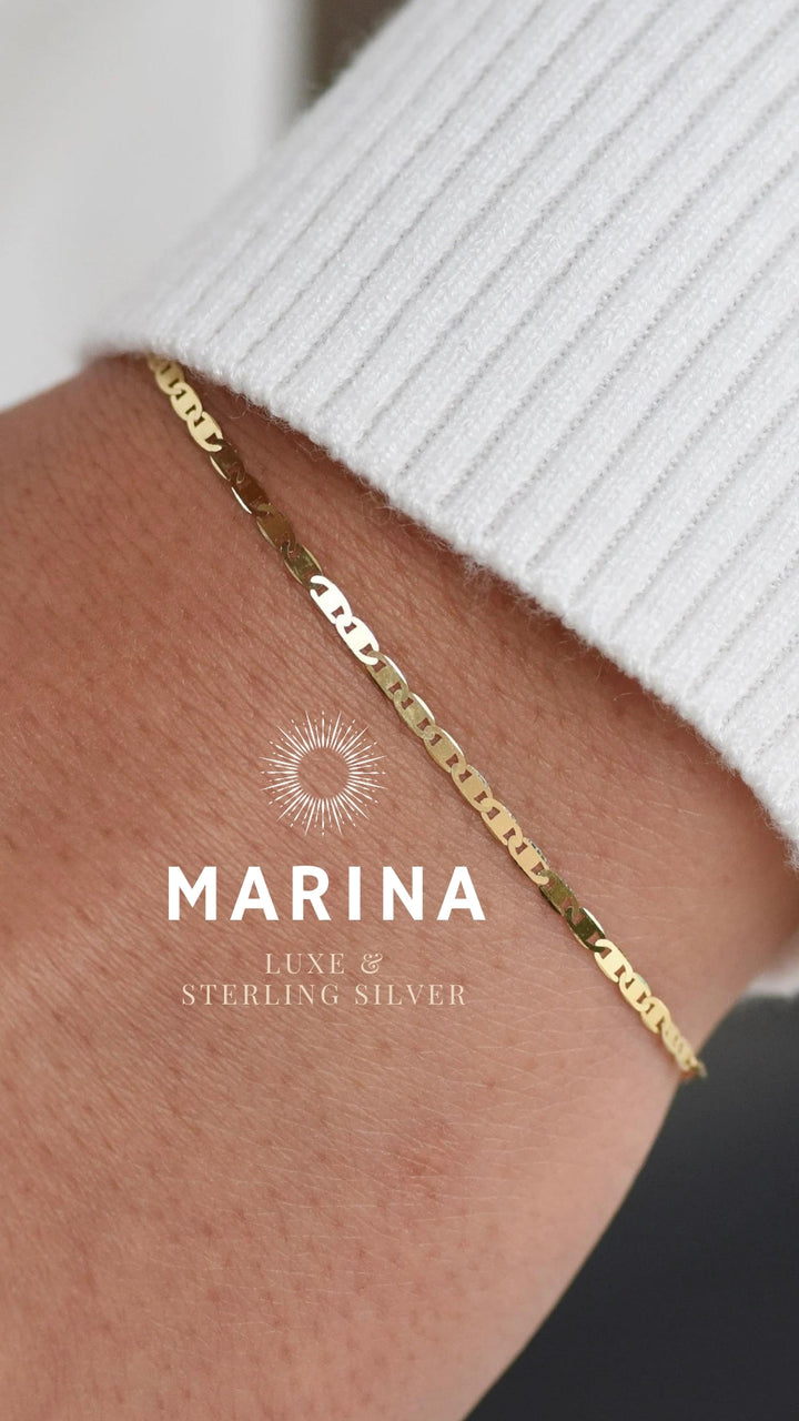 LUXE Permanent Bracelets - Solid 14k Gold