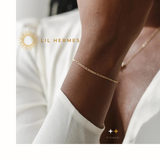 Hermes Anklet - 14k Gold Modern + 925 Silver
