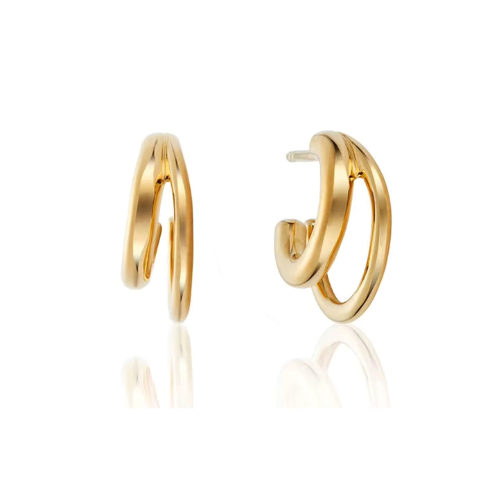 Mirage Double Hoops