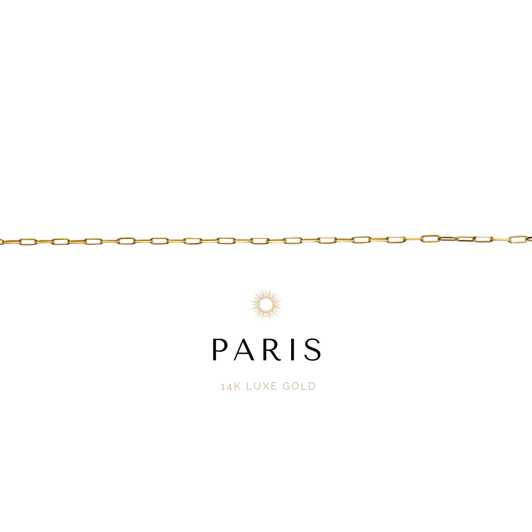 Paris Anklet - 14k Gold Luxe - The Minimalist Chain