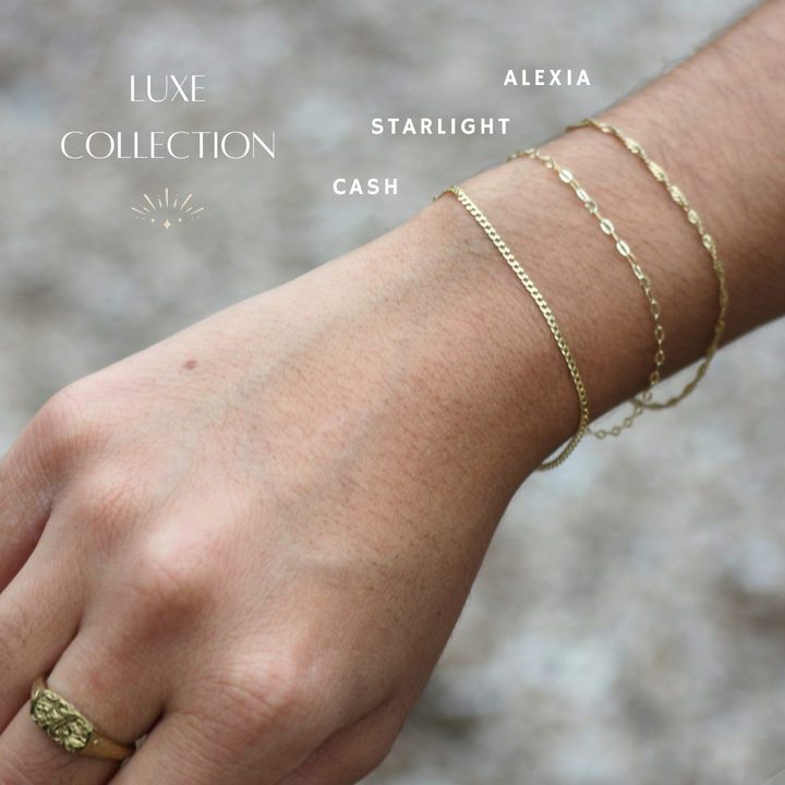 Alexia Anklet - Modern Gold - Twister Chain