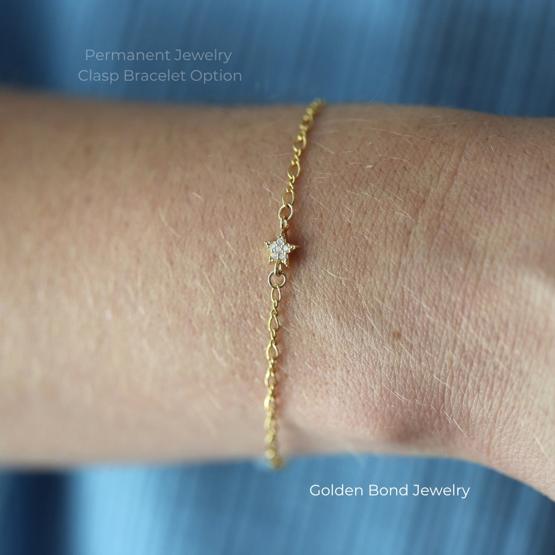 Sparkling Star CZ Charm