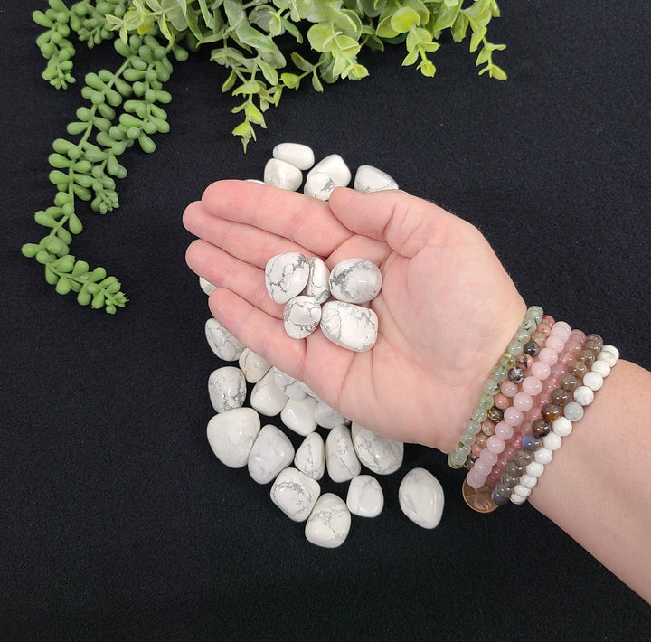 White Howlite Stone - Calming Energy, Balance
