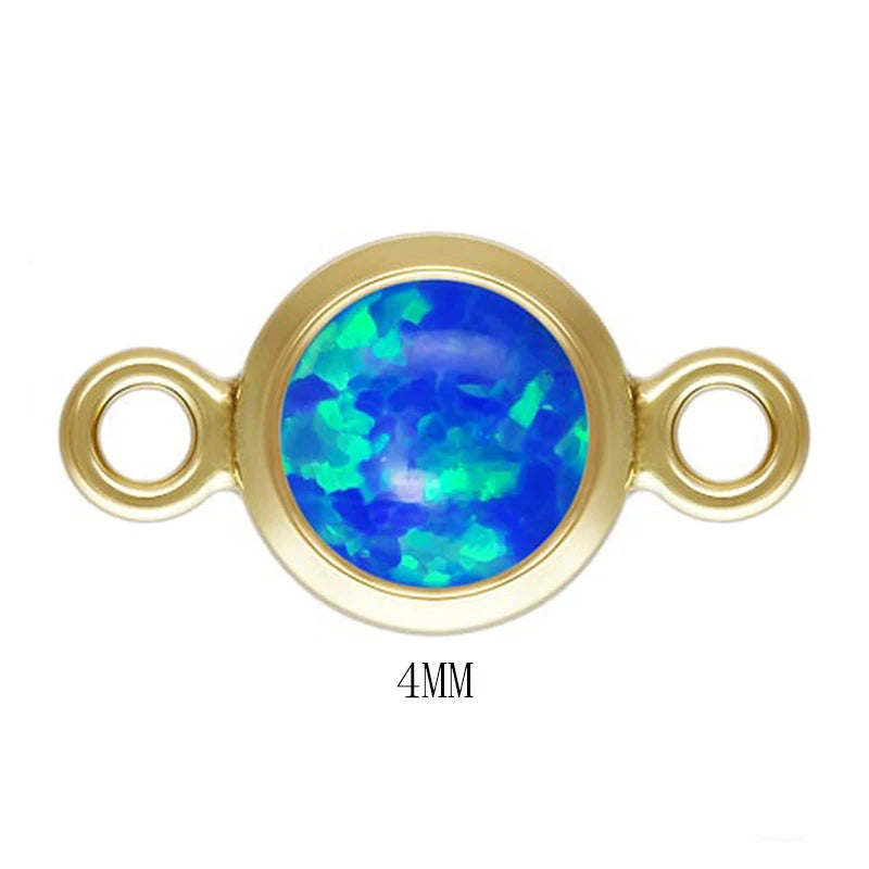 Opalite Bezel Jewelry Charms