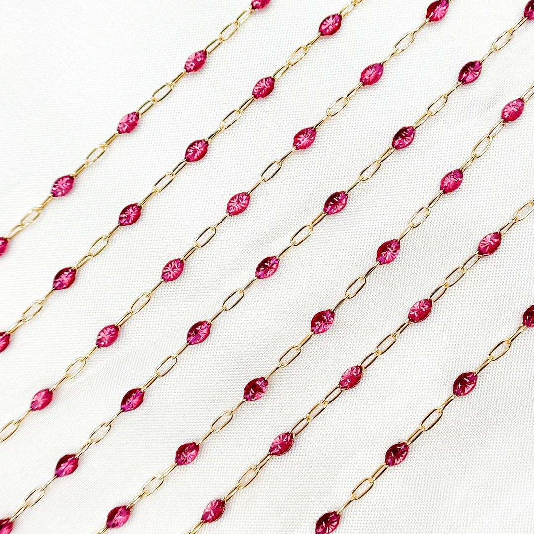 Bordeaux Anklet - 14k Gold Modern - Wine & Dine Rosé Anklet