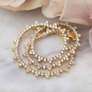 Golden Bond 18k Tennis Necklace