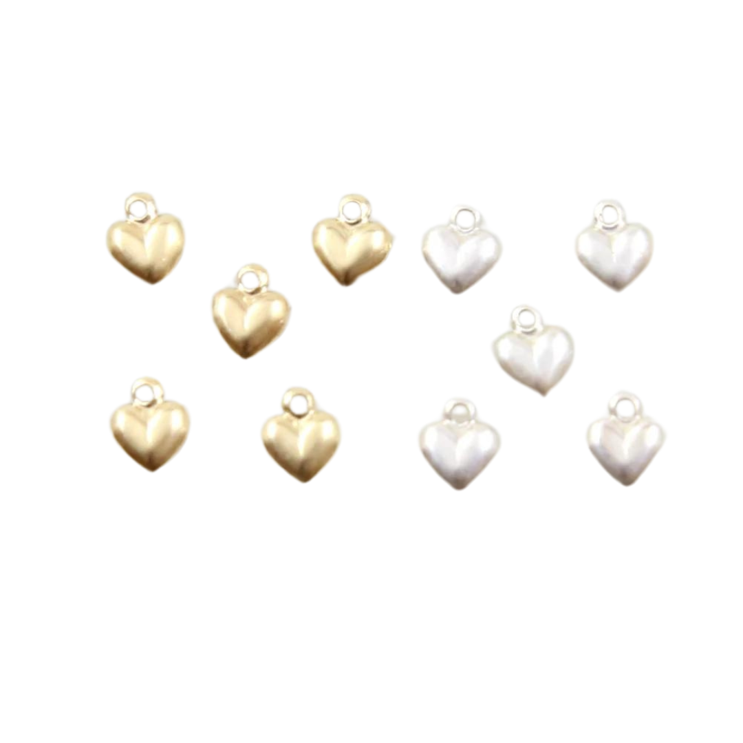 Tiny Bubble Heart Charm