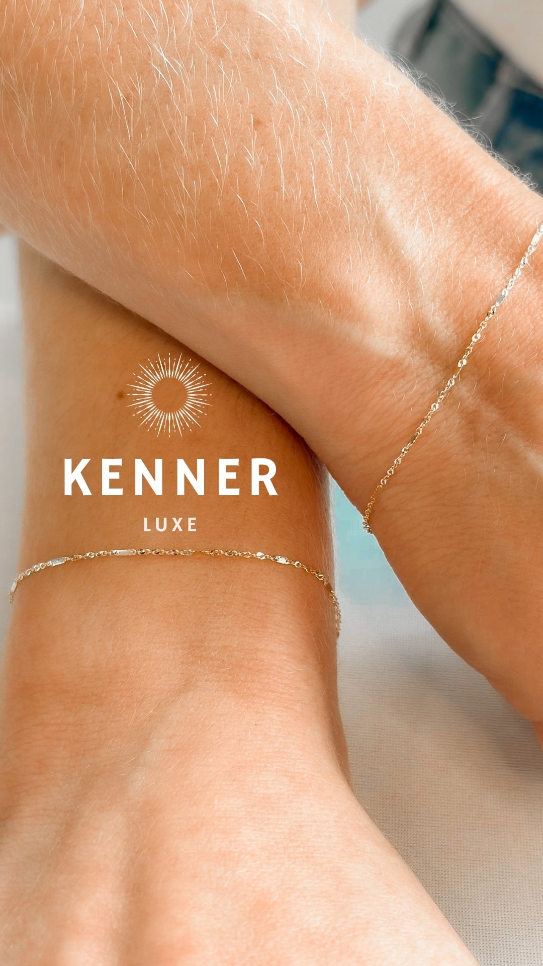 LUXE Permanent Bracelets - Solid 14k Gold