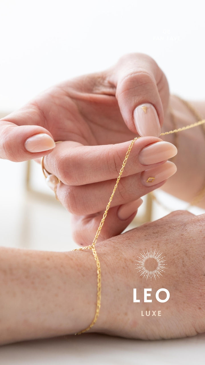 LUXE Permanent Bracelets - Solid 14k Gold