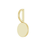 14K Yellow Engravable Disc Charm/Pendant