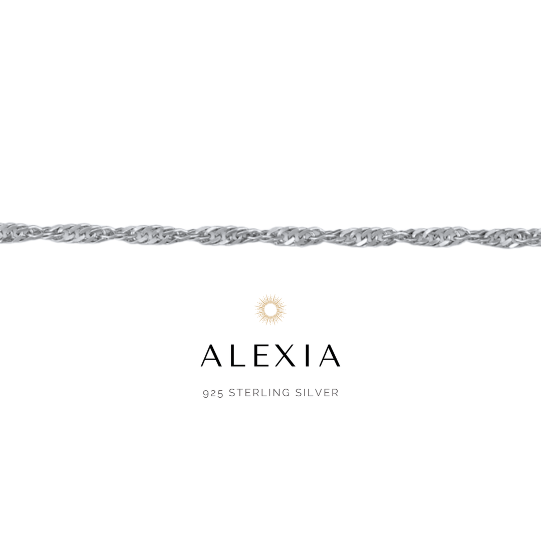 Alexia Anklet - Modern Gold - Twister Chain