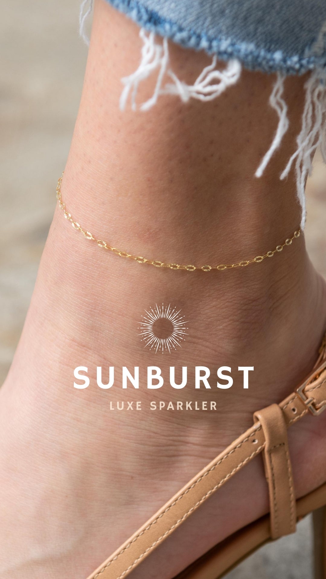 permanent jewelry anklet