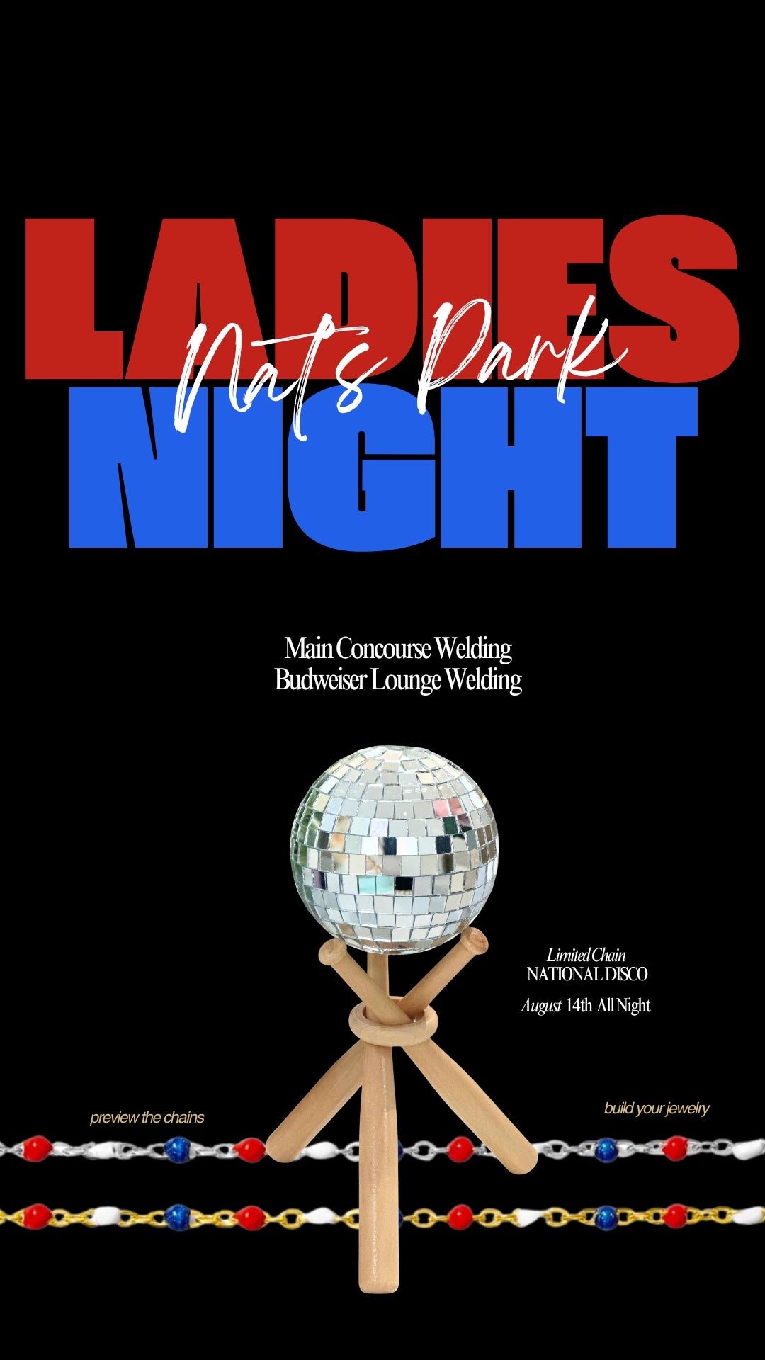 National's Disco | Limited-Edition American Chain - Red, White & Blue